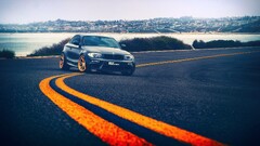 Car road cityscape beach BMW M1 Coupe BMW 1