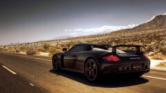 Car road Porsche Carrera GT