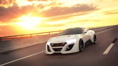 Car road sunlight white cars asphalt sky vehicle