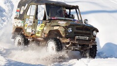 Car snow Russia UAZ