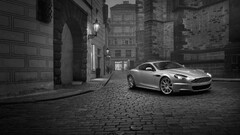 Car Sports Car monochrome urban Aston Martin coupe
