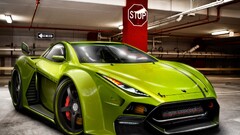 Car tuning green cars vehicle