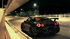 Car urban black cars vehicle nissan gt-r
