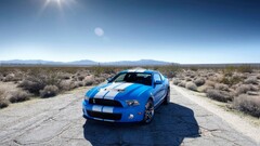 Car vehicle desert blue cars Mustang (Car) Ford mustang