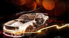 Car vehicle digital art silver cars numbers