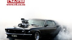 Car vehicle Ford mustang black cars