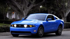 Car vehicle Ford mustang Ford blue cars