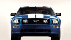 Car vehicle Ford mustang Ford blue cars Racing Stripes