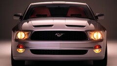 Car vehicle Ford mustang Ford silver cars