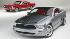 Car vehicle Ford red cars silver cars