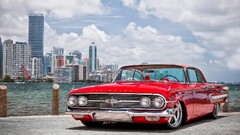 Car vehicle red cars Chevrolet