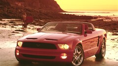 Car vehicle red cars Ford Ford mustang