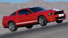 Car vehicle red cars Ford