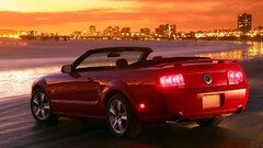 Car vehicle red cars Ford