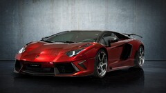 Car vehicle red cars Supercars Lamborghini Aventador LP750-4 SV