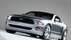 Car vehicle silver cars Ford mustang Ford