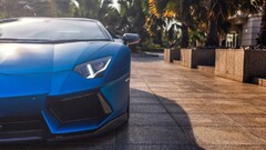 Car vehicle Supercars Lamborghini blue cars