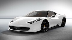 Car white cars Ferrari vehicle
