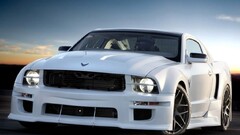 Car white cars vehicle Ford mustang muscle cars tuning