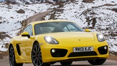 Car yellow cars Porsche Porsche 981 Porsche Boxster / Cayman