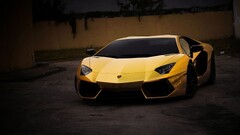 Car yellow cars vehicle Lamborghini Supercars