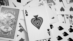 Cards ace of spades monochrome playing cards