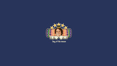 Carl Sagan Minimalism blue background