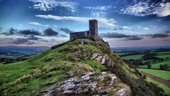 castle ruin sky landscape
