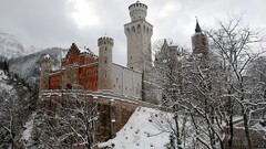 castle snow winter