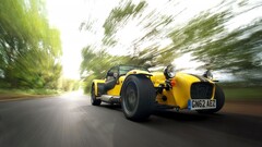 Caterham Car yellow cars vehicle Caterham Super Seven