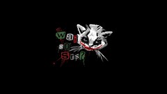 cats joker Simple Background Minimalism artwork Animals