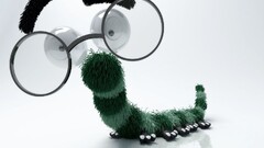 cgi white background glasses