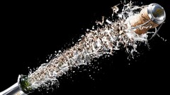 Champagne People bottles Simple Background alcohol digital art