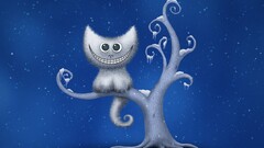 cheshire cat vladstudio snow Trees cats