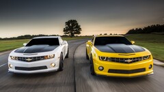 chevrolet camaro Chevrolet white cars yellow cars Women Car