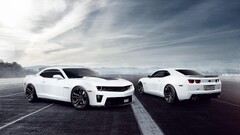 Chevrolet chevrolet camaro road Car vehicle white cars