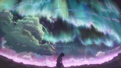 Children Who Chase Lost Voices Makoto Shinkai Anime pink aurorae
