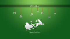 Christmas December (Month) green background