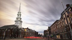 Church street long exposure City new hampshire