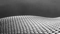 circle gray digital art monochrome