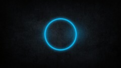 circle Minimalism blue digital art