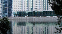 City building reflection