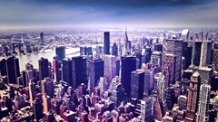 City cityscape new york city