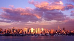 City new york city skyline sky USA