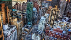 City new york city USA cityscape hdr