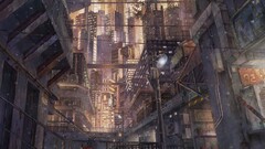 cityscape Anime artwork