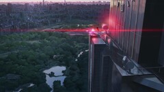 cityscape Anime City sunrise sky the garden of words