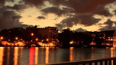 cityscape architecture City night lights river water City Lights