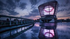 cityscape Asia sky clouds