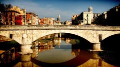 cityscape Bridge reflection City water